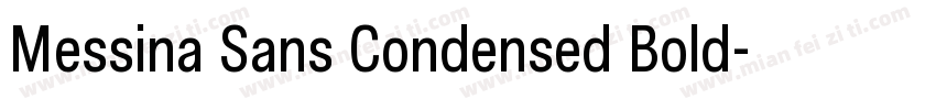 Messina Sans Condensed Bold字体转换